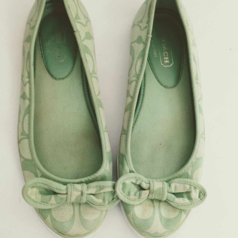 COACH CANVAS FLATS  7.5 M